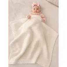 Manta Cobertor Tricot Bebê Saída Maternidade Recém Nascido Lã
