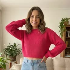 Cropped Tricot Premium Mousse Feminino Estiloso Luxoso Atemporal Tendência Malha Leve