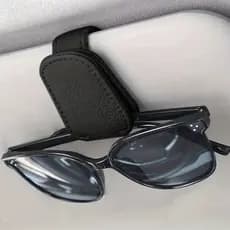 Suporte Clip Magnético Universal De Couro PU Para Óculos De Sol - Armazenamento E Proteção ANJIN
