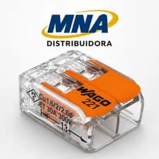Kit 3 Conector Wago Emenda 2 Fios 6mm ou 4mm