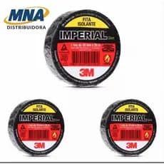 Kit 3 fita  isolante Antichama Imperial 3M 20 metros
