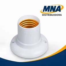 Kit Com 10 Bocal Soquete Termoplástico Fixo Teto E27