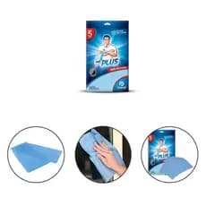 Pano Multiuso 1 Pacote 5 Unidades Azul de Alta Absorção