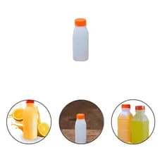 Kit 20 Garrafas Com Tampa Vedante Plástica Armazenamento de Líquidos  300 ml