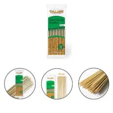 Espeto De Bambu Ecológico 50 Unidades 18 Cm Talge Churrasco