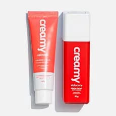 Kit Creamy Skincare Duo Anti-Idade - Sérum Anti idade - Retinal + Gel Creme Hidratante Facial Calming Cream