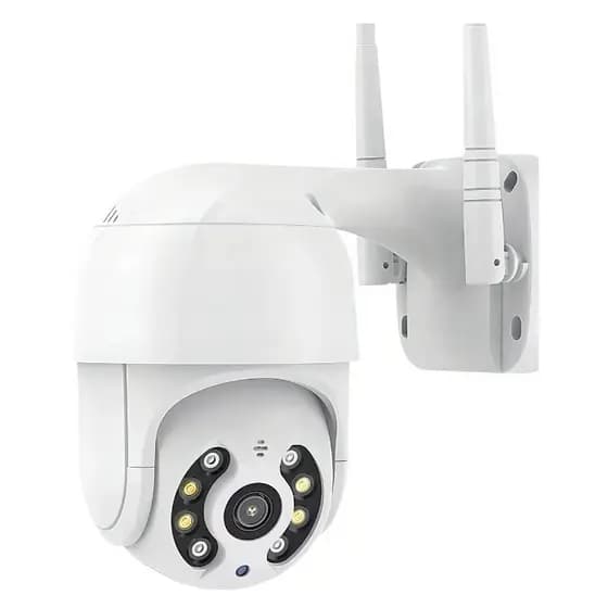 Câmera Externa Wifi Noturna Ip66 Hd Infravermelho App Icsee Cor Branco