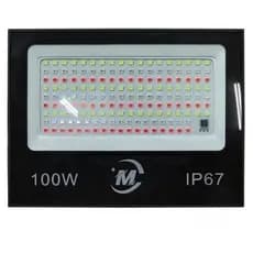 Refletor Led Holofote 100w Bivolt Rgb Colorido C/ Controle IP67