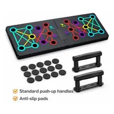 Placa de Flexão Multifuncional Treino Peito Ombro Academia Push Up Board