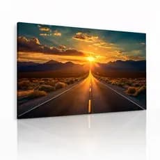 Quadro Decorativo 1 Peça Horizontal Estrada para o Horizonte