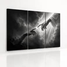 Quadro Decorativo Mosaico Três Peças O Toque da Criação FullHD