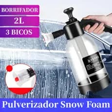 Borrifador Pulverizador Snow Foam Lavadora Espuma Manual 2 Litros (Com 3 Bicos profissionais)