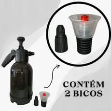 Snow Foam Borrifador Gerador de Espuma Pressurizado Manual 2L + 2 Bicos Shampoo Automotivo Água