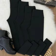 Kit 2 Calça legging Flanelada feminina Peluciada Grossa