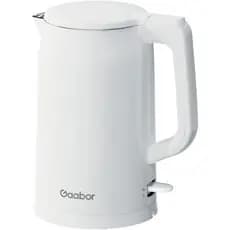 Gaabor Chaleira elétrica 1,7L resistente ao calor de parede dupla em Aço inoxidável EK20M-WH01A