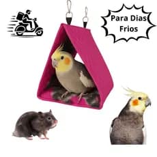 Toca Cama Para Calopsita e Pássaros Quentinha Para o Frio