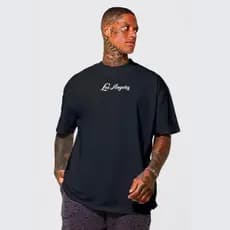 Camiseta Oversized Manga Longa Streetwear Los Lançamento