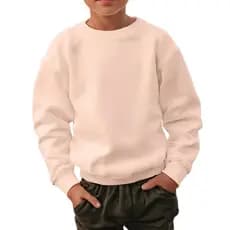 Moletom Infantil Liso Gola Redonda Várias Cores
