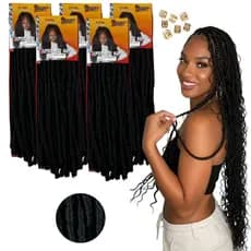 KIT 5 NINA SOFTEX AFRICAN BEAUTY CABELO CACHEADO, CABELO CACHEADINHO + ANÉIS