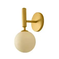 Arandela jabuticaba em aluminio com 1 globo de vidro lâmpada G9 halopin (não inclusa)
