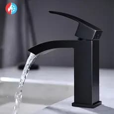Torneira Banheiro Cascata Monocomando Aço Inox Misturador Quente e Frio