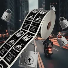 Etiquetas Lacre Segurança Delivery Cadeado