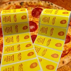 Etiquetas Adesiva Lacre Segurança Pizza Ideal Para Entregas De Delivery