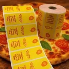 Etiqueta Segurança Ideal Para Delivery Pizza