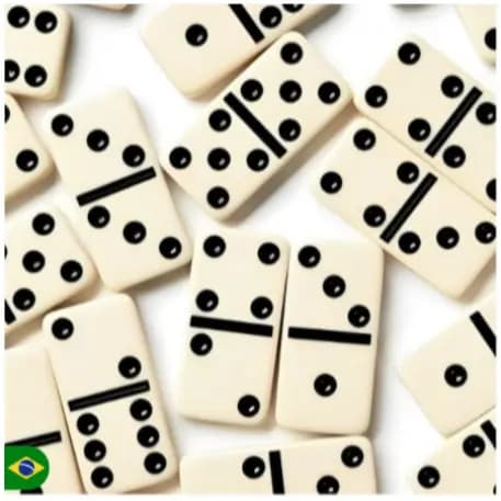 Dominó Profissional De Osso Jogo Mais Estojo Com 28 Peças Lazer Interativo