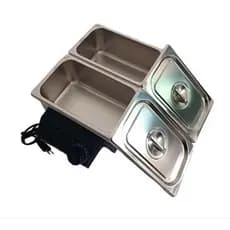 Derretedeira Rechad Banho Maria de Chocolate 5kg 2 cubas profissional em Aço Inox