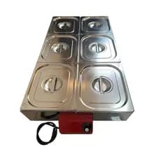 Derretedeira Rechaud Elétrico 6 Cubas Inox