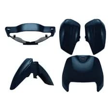 Carenagem Moto Honda Biz 100cc Azul Biscaia 1998 1999 Bico Frontal Capa Bengala Paralama Moldira
