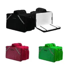 Mochila Bag Térmica 70L Impermeável Entrega Delivery Motoboy Pizza Lanche Bebidas 5 Bolso Com Isopor