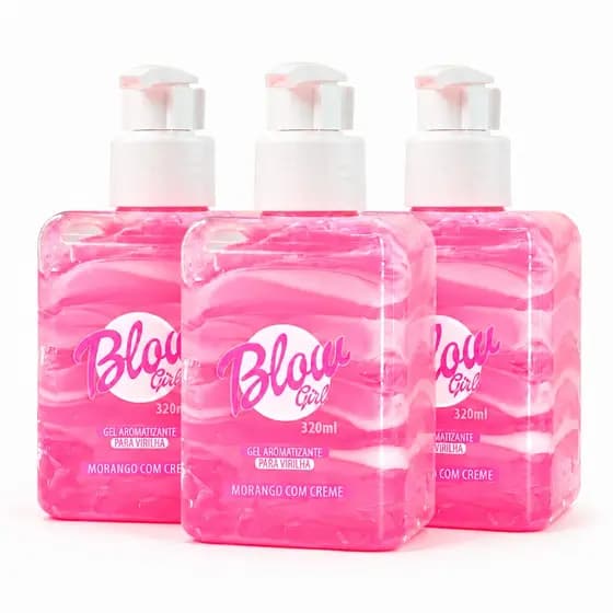 Hidratante Corporal Morango Com Creme  Bifásico Blow Girl (Leve 3 Unidades)