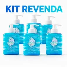 Kit Revenda 6 Hidratante Corporal Iluminador Blow Unicorn Atacado Gel Creme Glitter 320ml - Blow Girl