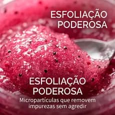 Esfoliante Corporal Gel Morango Rocha Vulcânica Tratamento Pelos Encravados Glitter Blow Girl 525g