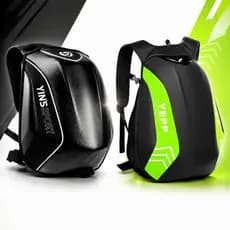 Mochila Moto Casco Rígido Porta Capacete Presente Motociclista Notebook Impermeável Resistente Alça Espaçosa Dia dos Pai