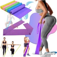 Faixas Elástica TheraBand Exercício Fisioterapia Yoga Treino em Casa Resistente