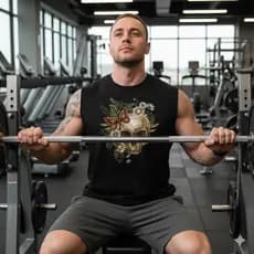 Regata Masculina Academia Fitness Machão Casual Treino Verão Confortável