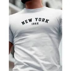 Camiseta Masculina New York Est 1898 | Streetwear Urbano Casual Premium