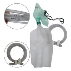 Kit Máscara Oxigênio + Reservatori Adulto 1000Ml + Tubo Cabo