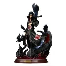 Boneco Ação Naruto Crow Hall Itachi Uchiha Pvc Anime 15Cm