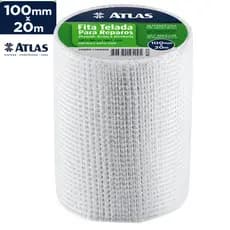 Fita P/ Drywall Gesso Isopor Telada Auto Adesiva 100mm-20m Branco