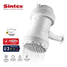 Chuveiro Ducha Elétrica Sintex 4400w Branco 3 Temperaturas Braco 220v 4400 W