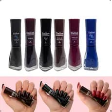 Kit 6 Esmaltes Dailus Cores Intensas favoritas da manicure