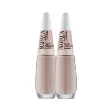 KIT 2 ESMALTE IMPALA NUDE CLÁSSICO DA MANICURE