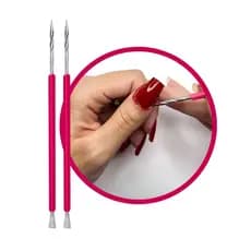 Kit 2 Espátulas Cutilagem Duplas Inox Silicone Palito Isis