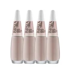 KIT 4 ESMALTE NUDE CLASSICOS IMPALA QUERIDINHOS DA MANICURE