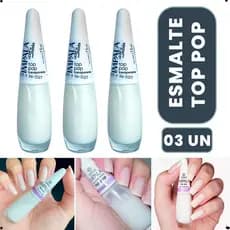 Kit Esmaltes Top Pop Impala Unidades Manicure francesinha cor da moda