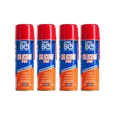 Kit 4 Silicone Spray Lubrificante 300ml Car80